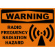 Warning Radio Frequency Radiation Hazard Safety Sign