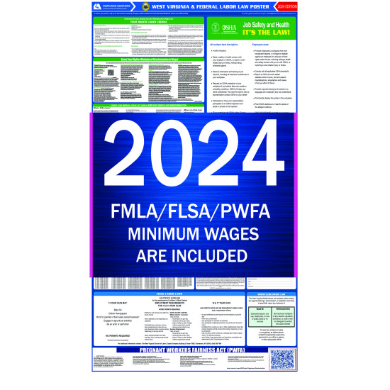 2022 West Virginia State and Federal All-In-One Labor Law Poster