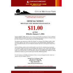 City of Mountain View Minimum Wage