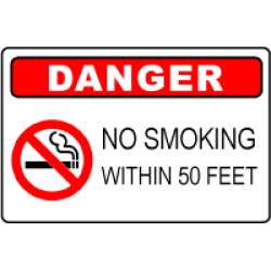 OSHA Danger Sign: No Smoking