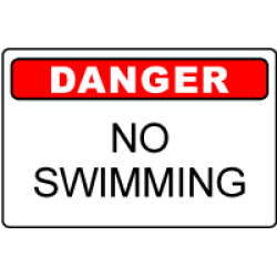 OSHA Danger Sign: No Swimming