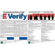 E-Verify and Right to Work Laminated Combo Poster