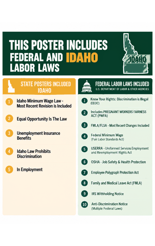 2027 Idaho Labor Law Poster | State, Federal & OSHA